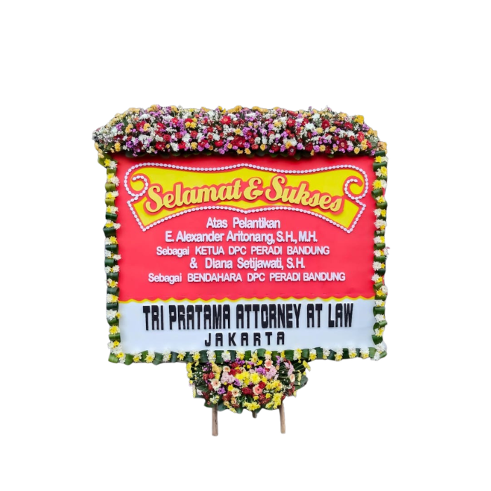 Bunga Papan Congratulation - AzrikaFlorist 013